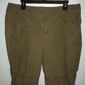 Capri Khaki Dark Green pants. Make an Offer!